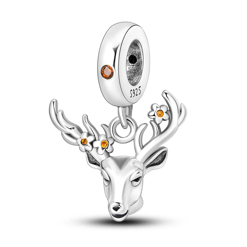 Charms aus 925er-Sterlingsilber, Flugzeug, Reisepass, Elefant, Perlenanhänger, passend für Original-Armbänder, für Frauen, Geburtstag, Modeschmuck, Geschenk