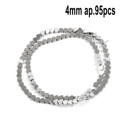 Großhandel AAA Rhodium Hämatit Perlen Charms Herz Stern Rohr Facettierte Runde Unregelmäßige Geometrische Form Perlen Für Schmuck Machen