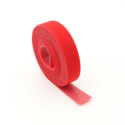 Wiederverwendbare Kabelbinder 5 Meter/Rolle Breite 10 15 20 25mm Doppelseitige Klett-Befestigungsriemen Kabelmanagement-Bänder