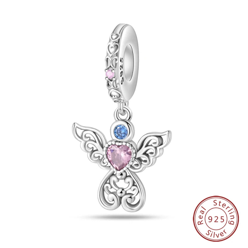 Passend für Qikaola 925 Original-Armbänder, blauer Zirkon, Eule, leuchtende Meeresschildkröte, Oktopus, 925er Silber, Charms, Perlen, DIY, Geburtstag, Schmuck, Geschenk