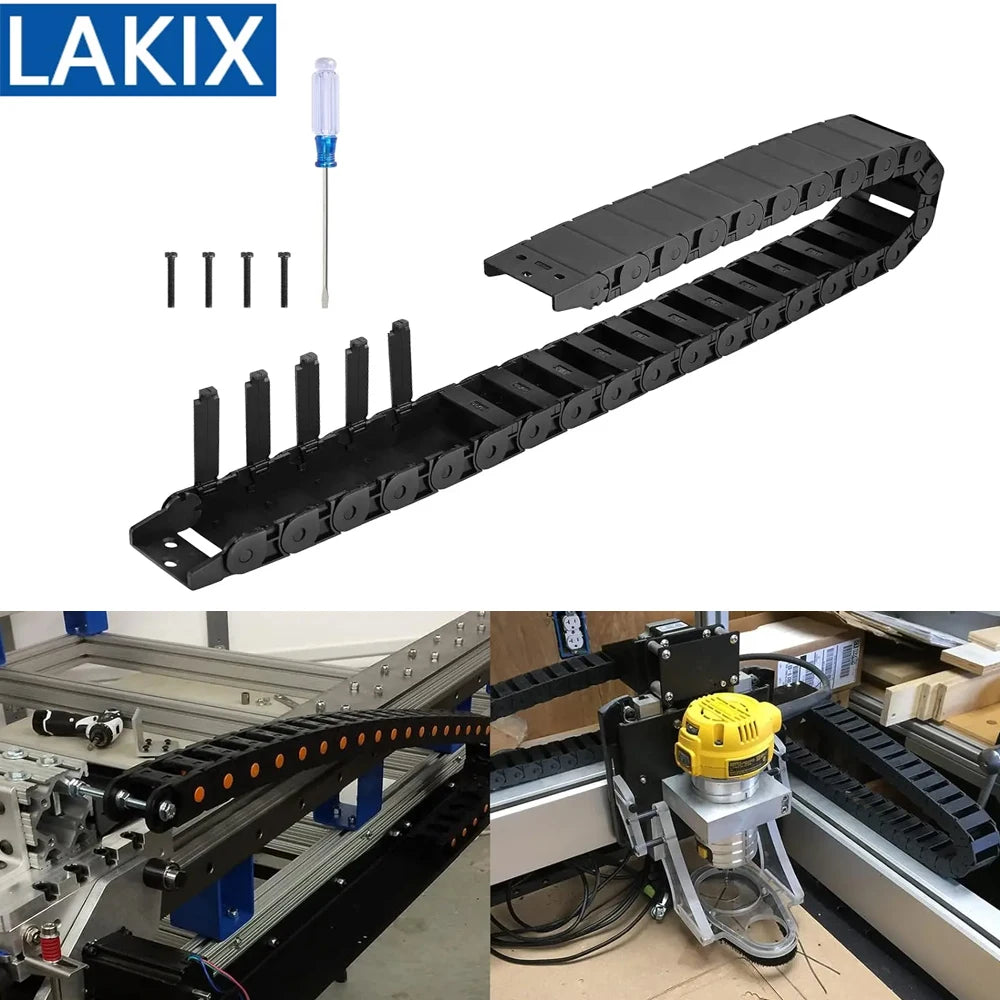 Kabel Drag Kette R55 R38 Halbgeschlossene Kabel Kette Draht Träger Für CNC 3D Drucker Laser Schneiden Maschine CNC Router