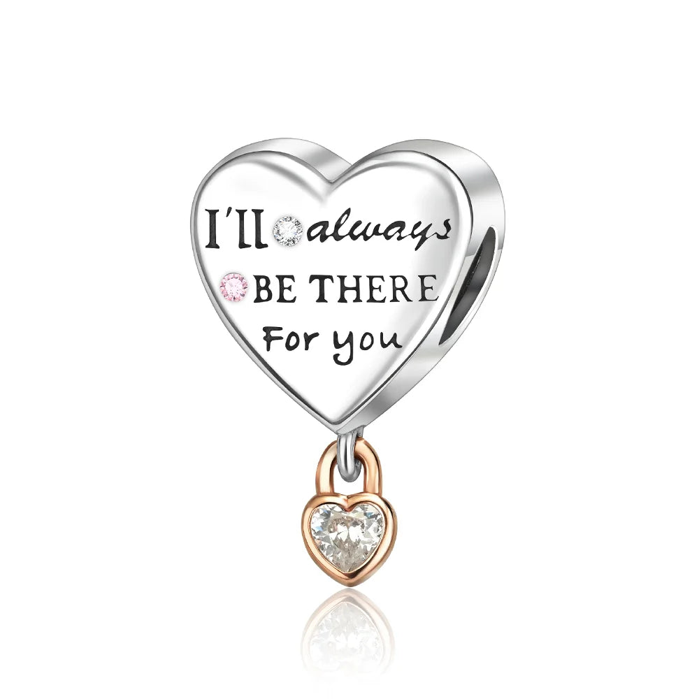 Bezaubernde herzförmige Perlen aus 925er-Sterlingsilber, Familie, Liebe, Tier, Fußabdruck, Charm-Armband, Halskette, passend für Frauen, DIY-Urlaubsgeschenke