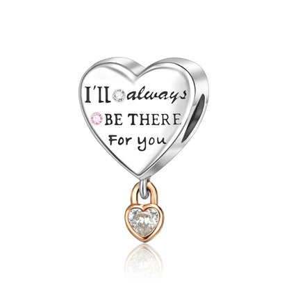 Bezaubernde herzförmige Perlen aus 925er-Sterlingsilber, Familie, Liebe, Tier, Fußabdruck, Charm-Armband, Halskette, passend für Frauen, DIY-Urlaubsgeschenke