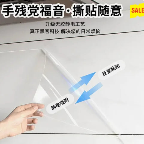 Küche wasserdicht und öl beständig Hoch temperatur aufkleber unsichtbar transparent klebstoff frei selbst klebend
