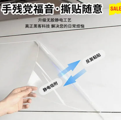 Küche wasserdicht und öl beständig Hoch temperatur aufkleber unsichtbar transparent klebstoff frei selbst klebend