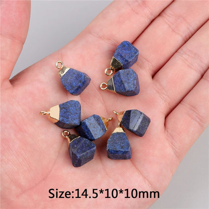 5 stücke Natürlichen Rauhen Stein Anhänger Unregelmäßige Form Healing Amethysten Labradorit Agat Quarz Anhänger Für DIY Handgemachte Halskette