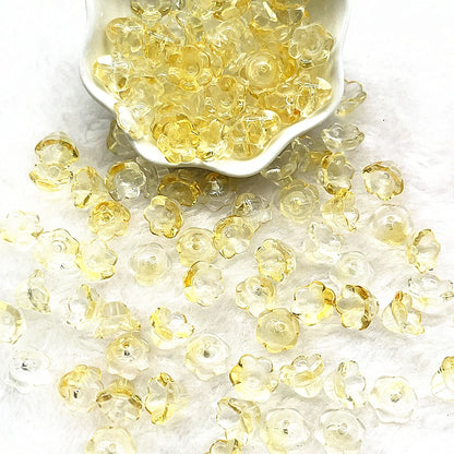 Neue 20 teile/los 7X12mm Bunte Bellflower Lampwork Perlen Kappen Glas Spacer Perlen für Schmuck Machen DIY Armbänder haarnadel
