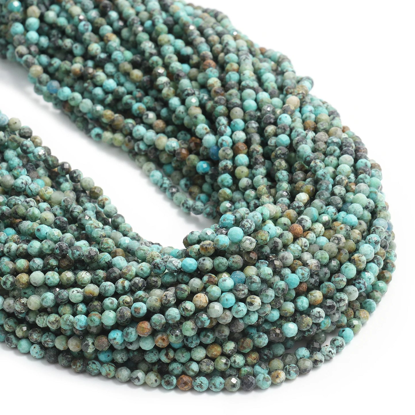 2 3 4 mm facettierte kleine Perlen, natürlicher Aquamarin, Lapislazuli, Turmalin, Amethyst-Steinperlen für Schmuckherstellung, Diy-Zubehör