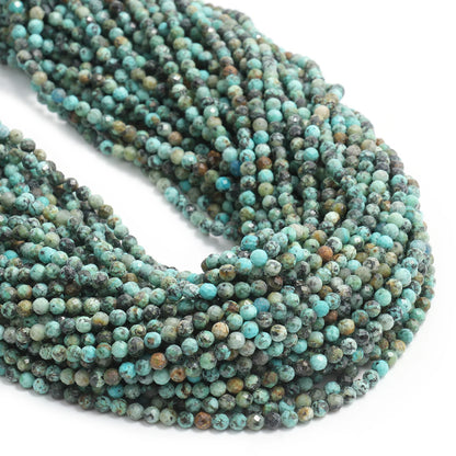 2 3 4 mm facettierte kleine Perlen, natürlicher Aquamarin, Lapislazuli, Turmalin, Amethyst-Steinperlen für Schmuckherstellung, Diy-Zubehör
