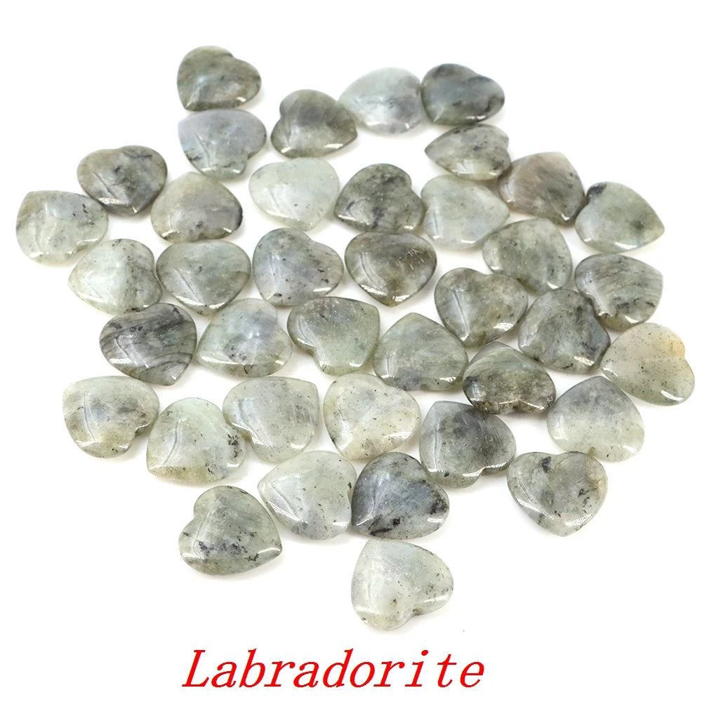 Viele Großhandel Edelstein Herzform LIEBE 20 MM Natürliche Kristall Amethyst Achat Perle Heilung Reiki Naturstein Geschenk Liefert