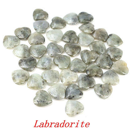 Viele Großhandel Edelstein Herzform LIEBE 20 MM Natürliche Kristall Amethyst Achat Perle Heilung Reiki Naturstein Geschenk Liefert