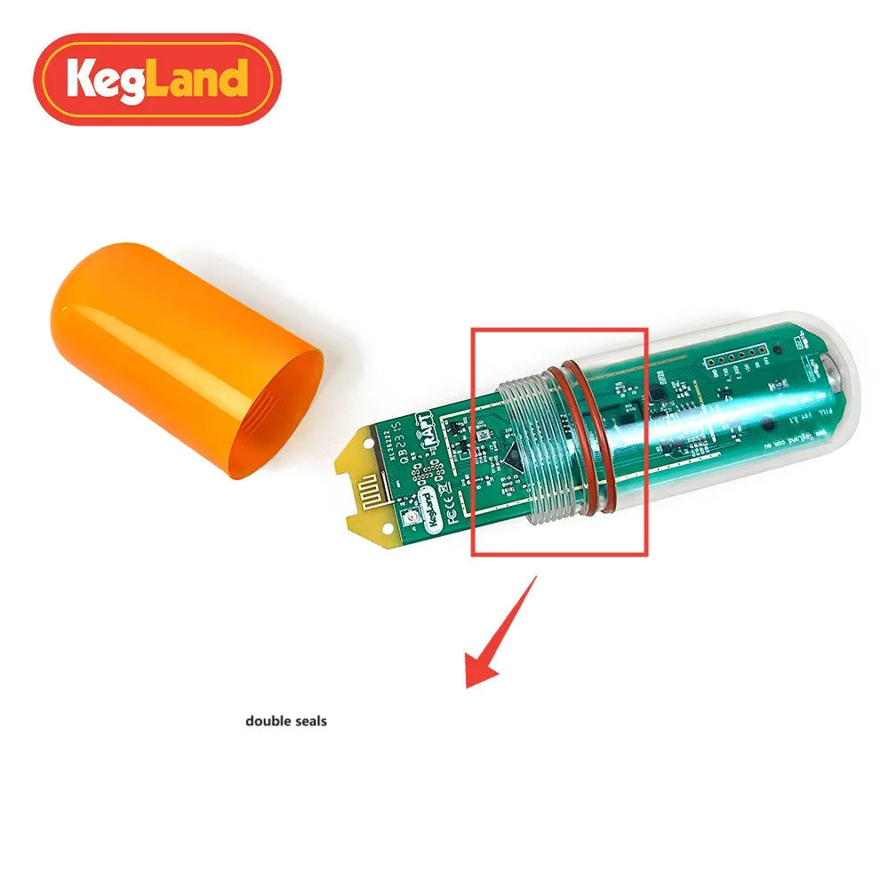 Kegland Silikon-O-Ring (33 mm x 1,8 mm) – RAPT-Pille x2 für RAPT-Pillen, Hydrometer und Thermometer, Bier-Heimbrauen