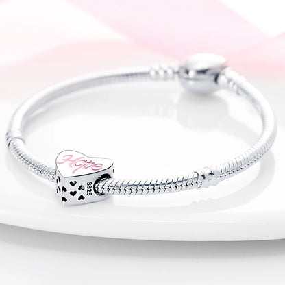 Charms aus 925er-Sterlingsilber, romantische Herz-Serie, Perlen, passend für Qikaola 925 Original-Armbänder, DIY-Schmuck zum Muttertag, Geschenke