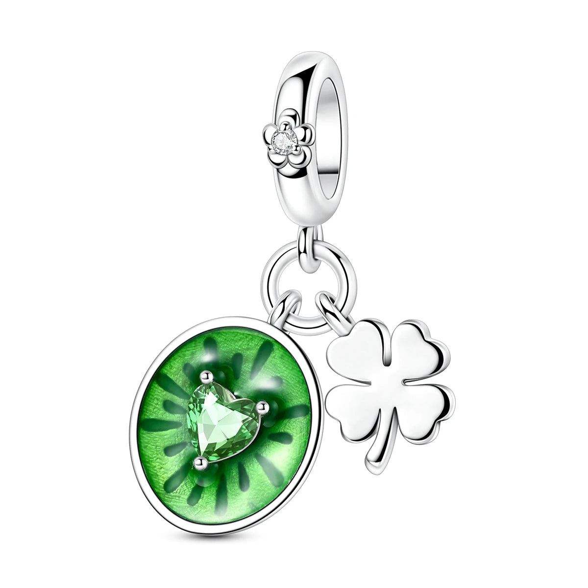Obst-Charm-Perle aus 925er Silber, Erdbeere, Kirsche, Avocado-Anhänger, passend für Original-Armbänder, DIY-Modeschmuck