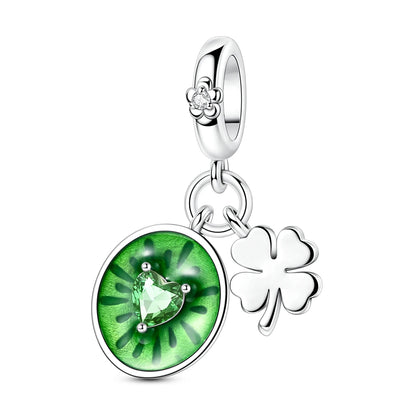 Obst-Charm-Perle aus 925er Silber, Erdbeere, Kirsche, Avocado-Anhänger, passend für Original-Armbänder, DIY-Modeschmuck