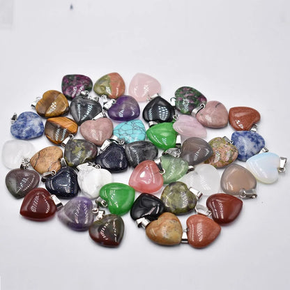Großhandel 50 teile/los Mode 20mm herz naturstein amazonit charms anhänger für schmuck machen Kostenloser versand