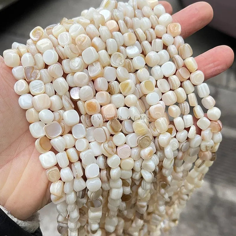 Natürliche Shell Perlen Unregelmäßige Form Glatte Perlen Lose Spacer Perlen Für Schmuck Machen Diy Ohrringe Halskette Zubehör Erkenntnisse