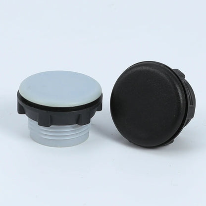 10 Stück 16/22/30 mm Nylon-Knopfstopfen mit großem Panel und Gewinde zum Einschrauben, wasserdicht, rundes Loch, verstopfte Kappe, Lochstopfen, Knopfstopfen