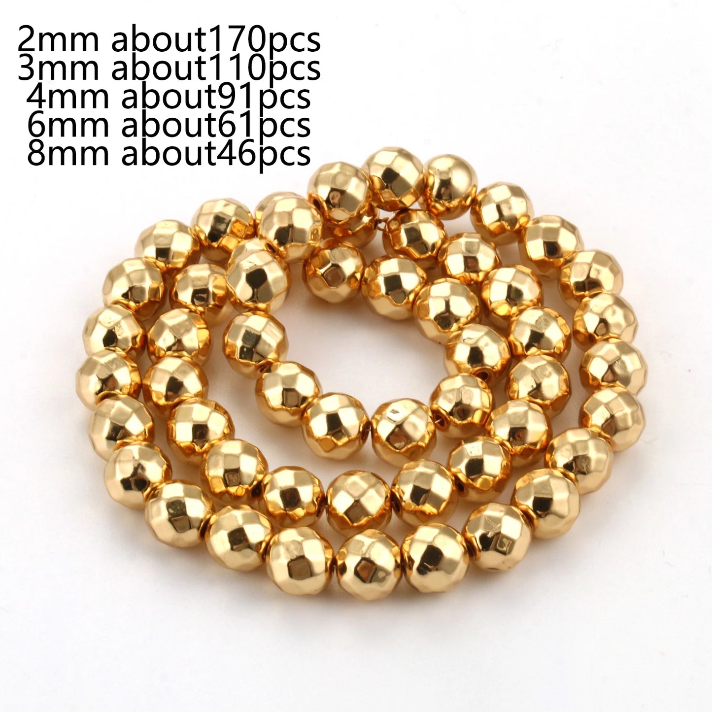 Natürliche 14k vergoldete Hämatitperlen unregelmäßige runde Herzwürfel Rondelle Spacer Perlen für Schmuckherstellung Diy Armband Halskette