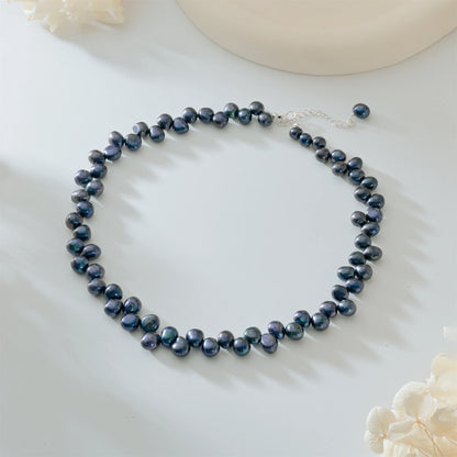 Echte natürliche barocke Süßwasserperlen-Halskette für Frauen und Mädchen, Geschenk, beliebte AA 5–6 mm, 8–9 mm Perlenschmuck-Halskette