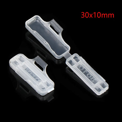 50PCS Display Identifikation Box Kabelbinder Marker Tag Wasserdichte Transparente Kabel Zeichen Karten Label