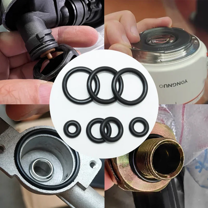 100/20 Stück O-Ringe Dichtungen Dichtung Gummi Schwarz O-Ring Ölbeständiger Gummi-O-Ring Hochtemperatur-NBR-Dichtungsscheibe 1/1,5/2/3/4 mm
