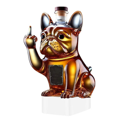 Simulation Dackel Hund Whisky Glas Flasche Dekanter Streich Dackel Dekanter Dekoration Statue Flasche Geeignet für Bars