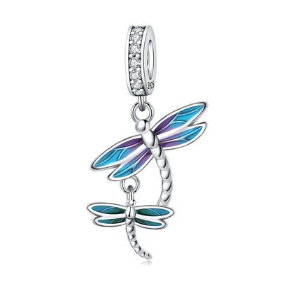 Heißer Verkauf S925 Sterling Silber Zirkon Schmetterling Schlange Anhänger Geburtstag Party Geschenk für Frauen Armreif Armband Halskette DIY Schmuck