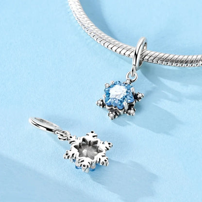 Neu im 925er-Sterlingsilber, Charms-Perlen, blaues Herz, Schlange, Delfin, Anhänger, Schmuck, passend für Original-925-Armbänder für Frauen, DIY-Geschenk