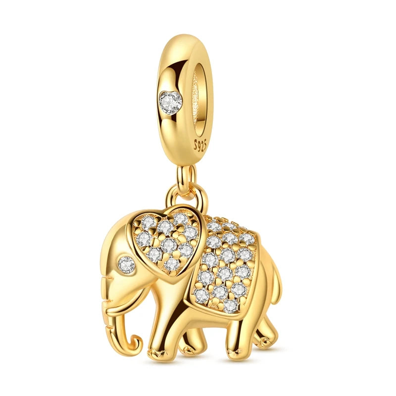Charms-Perlen aus 925er-Sterlingsilber, Golden Retriever PuppyThe Whale, kann geöffnet und geschlossene Perlen, passend für DIY-Armbänder, edler Schmuck