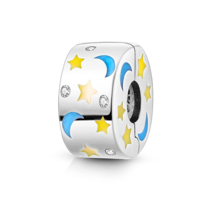 Silberverschluss, 925er-Sterlingsilber, CZ-Pflaster-Clip-Charms, Gänseblümchen-Perlen, Stopper, Sicherheitskette, passend für Original-Armreif, Schmuck-Clip