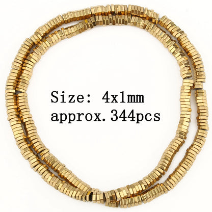 AAA+ Retention Farbe Natürliche vergoldete Hämatit Perle Herz Runde Stern Spacer Lose Perlen für Schmuck Machen DIY Charm Armband
