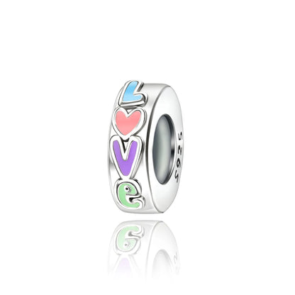 Romantischer 925 Sterling Silber Liebesschlüssel Herz-zu-Herz Charm für DIY Armband Halskette Verlobung Party Geschenke