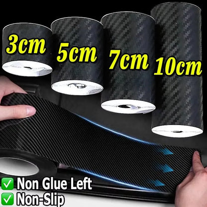 1-4 stücke Carbon Faser Automotive Klebeband Rolle Matte Schwarz Schutz Auto Film Selbst-Klebe Film Vinyl auto Film Zubehör