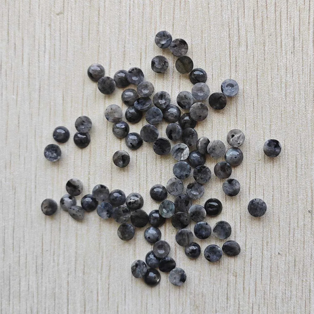 Großhandel 100 Stück Mode gute Qualität Naturstein runde Cab Cabochon Perlen 6mm für Schmuck Zubehör Herstellung