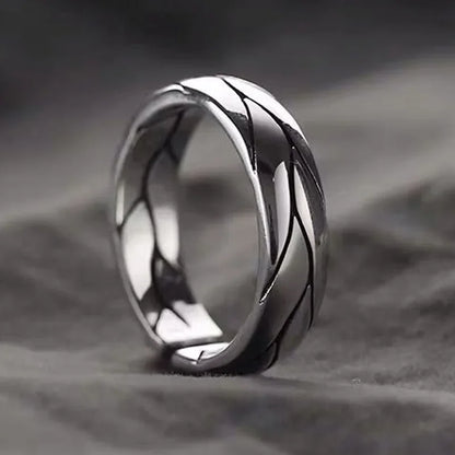 Retro Poseidon Kompass Ring versilbert Hexagramm Öffnung verstellbarer Ring Männer und Frauen Hip-Hop Trend Schmuck Geschenk