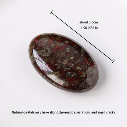 1PC Natürliche Kristall Healing Edelstein Drachen Blut Stein Palm Stein Reiki Mineral Zimmer Dekor Hause Dekoration