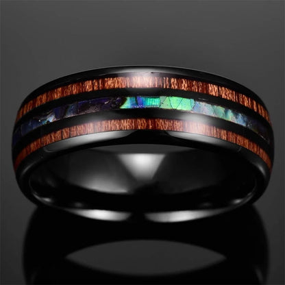 Mode Wikinger Baum des Lebens Edelstahl Abalone Muschel ringe für Männer Odin Norse Wikinger Runen ringe Retro Amulett Schmuck Geschenk