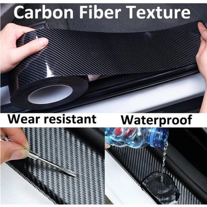 Nano Carbon Faser Auto Körper Film DIY Paste Schutz Streifen Auto Tür Sill Wasserdichte Schutz Film Seite Spiegel Anti Scratch Band