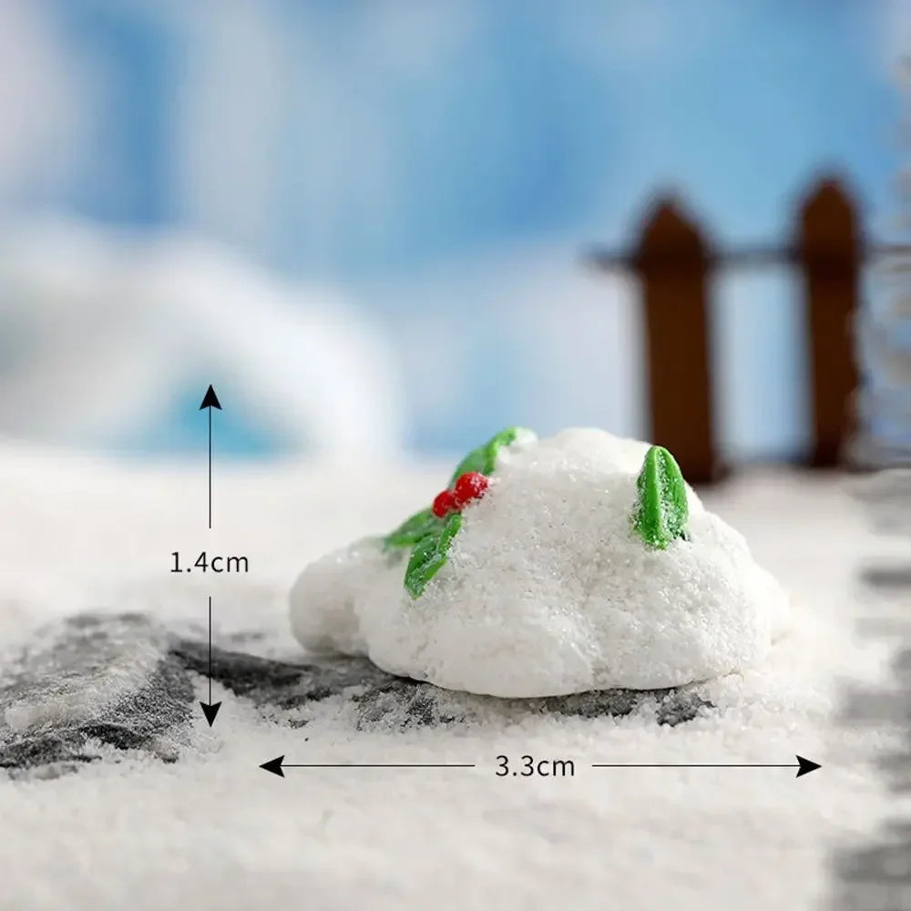 Figuren Miniatur Niedlicher Schneemann Hase Weihnachtskaninchen Mikrolandschaft Ornament Schreibtischzubehör Feengarten Heimdekoration
