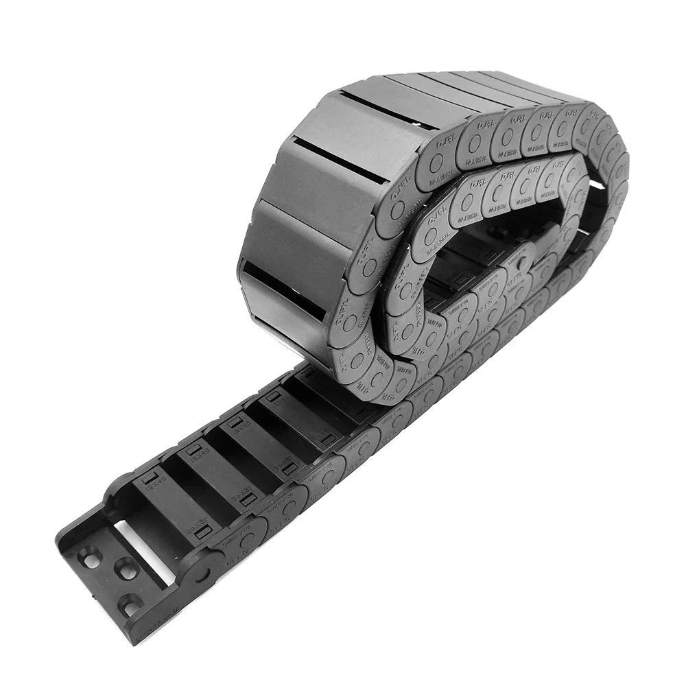 JFLO 1 Meter 15 Series Schleppkette, Drahtträger, Kabelhalter, Schutz, Schleppleine für CNC-Werkzeuge, halbgeschlossener Typ, Innenöffnung