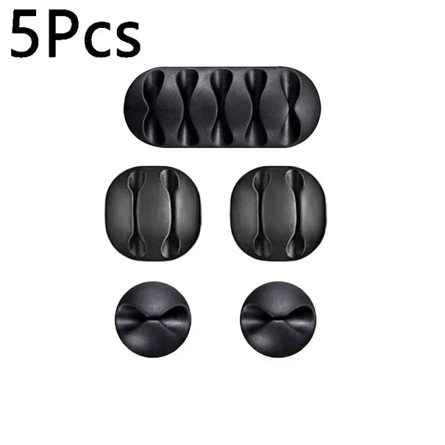 1-10PCS Klebstoff Kabel Clips Silikon Kabel Organizer Desktop Wand Ladekabel Kopfhörer Linie Mous Management USB kabel Halter