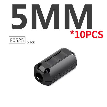 10 Stück Schnapp magnet ring ferrit filter für Kabel abschirmung abnehmbarer EMK-Innen durchmesser 3,5mm 5/7/9/11/13/15mm Ent magneti sierungs filter