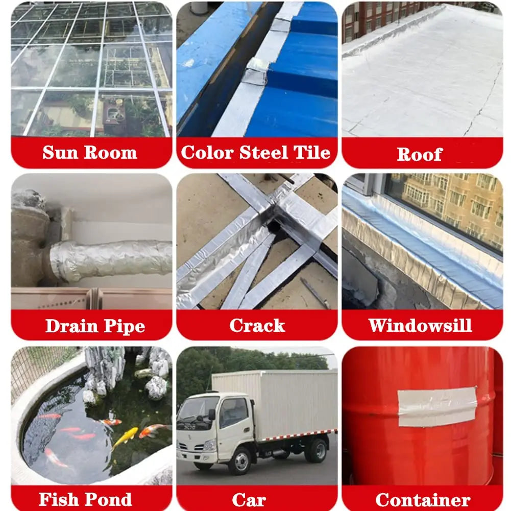 Wasserdichtes Klebeband, hohe Temperaturbeständigkeit, Aluminiumfolie, verdicktes Butylband, Wand, Pool, Dach, Riss, Kanal, Reparatur, versiegeltes Selbstband