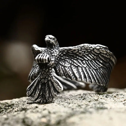 BEIER 2017 Einzigartige Schmuck Edelstahl Biker Adler Ring Mann Hohe Qualität USA Freien Tier Jewerly BR8-299