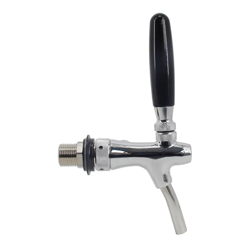 Standard Europäischen Bier Flow Control Wasserhahn mit 50mm Schaft & 8mm Ellenbogen Saitenhalter G5/8 "Einstellbare bier Tap Homebrew Fass Bar