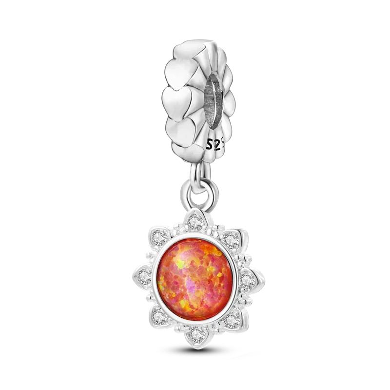 Charms-Perlen aus 925er-Sterlingsilber, modisches Biene- und Honigglas, Sonnenblume, Herbstserie, passend für Original-Armbänder, DIY-Schmuckherstellung