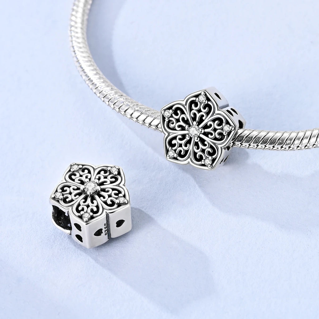Heißer Verkauf Charms Perlen 925 Sterling Silber Farbe Bogen Kreuz Lebensbaum Perlen Fit DIY Original Armreif Charme Anhänger Schmuck