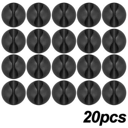 5/10/20/50Pcs Kabel Wickler Organizer USB Ladekabel Clips Schreibtisch Ordentlich Organizer Draht Kabel halter Protektoren In Home Office Auto