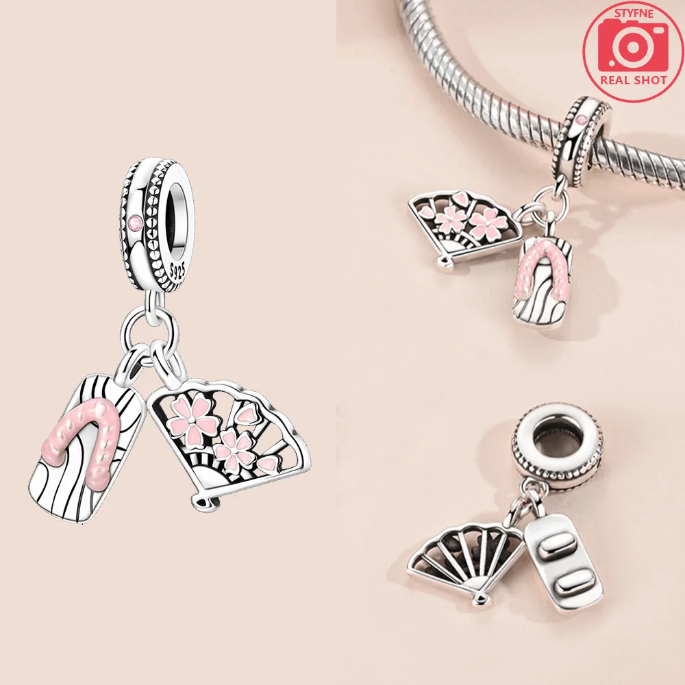Sterling Silber 925, Fantasie, buntes Herz, Charm-Planeten-Anhänger, Perlen, passend für Original-Armband, Perle für Frauen, edler Schmuck, Geschenk